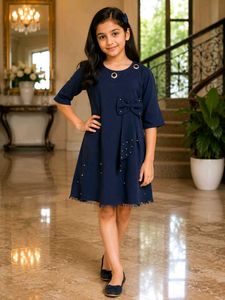 Navy Blue Party Dress