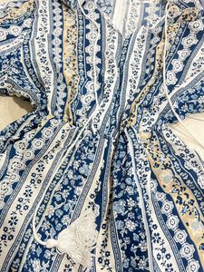 Boho Print Romper with Tassels