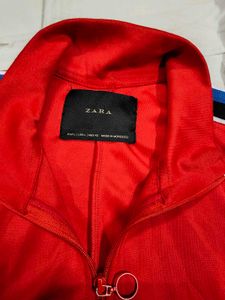Bright Red Track Jacket