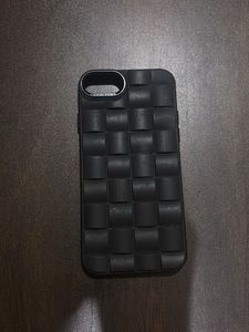 Iphone 7 Black Woven Textured Phone Case