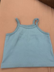 Baby Blue Ribbed Tank Top