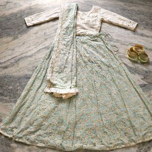 Mint green lehenga 🪞✨