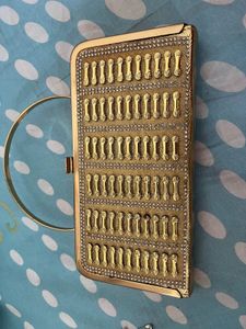 Elegant Gold Clutch