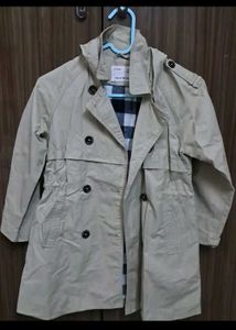 Zara Girls Khaki Trench Coat with matching legging