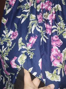 blue printed lower - PLUS SIZE