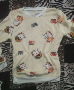 Cozy Kawaii Fleece Sweatshirt