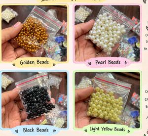 Craft Supplies Kit - Beads, Glitter &amp; Sequins