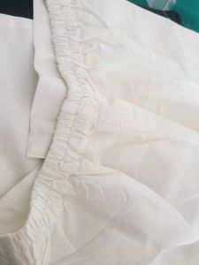 new👌Classic White Wide-Leg Trousers 40 S