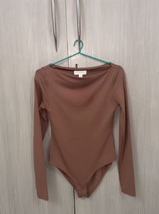 H&M Brown Long Sleeve Bodysuit