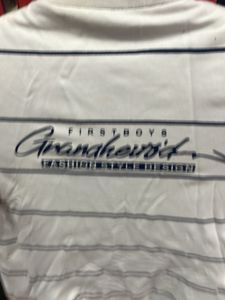 Boy's White Striped Jacket