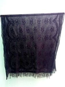 Black Netted Dupatta