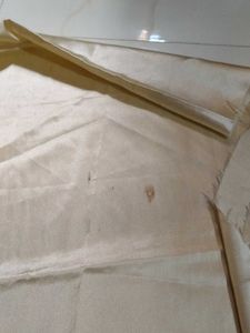 Elegant Cream Silk cloth material