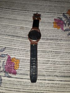 Classic Brown Leather Strap Watch