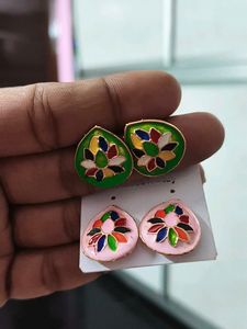 Colorful Enamel Earrings combo  Set