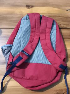 Red Backpack with School Print