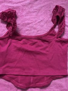 Fuchsia Corset Style Top