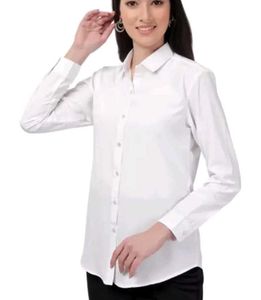 Classic White Button-Up Shirt