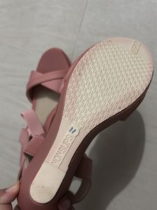 Pink Heeled Sandals - Size 7
