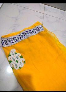 Yellow Saree with Blouse