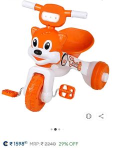 Kids Tricycle - Fun Fox Design
