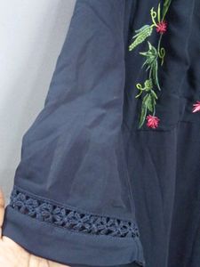 Partywear Midi Length Embroidery Aline Kurta