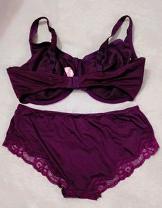 Burgundy humkemoller lingerie set