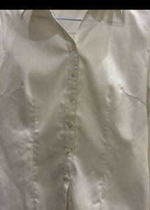 blue and white fitted shirts combo