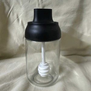 🆕 Glass Honey Pot with Dipper