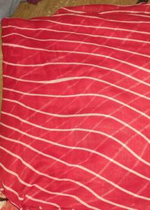 Red Leheriya Dupatta with Gota Patti