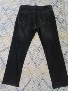 Carbon Black Low Waist Slim Tight Narrow Pent