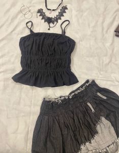 gothic ruched cami