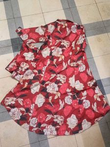 Floral Shirt Dress Cordset