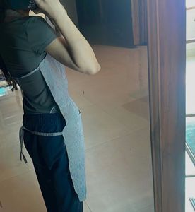 Blue Striped Apron