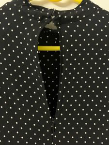 ZARA Black Polka Dot Flared Dress