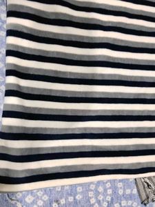 Striped Long Sleeve Top &amp;winter  Denim Skirt Set