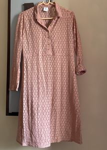 NEW COTTON LACE DRESS WITH INNER