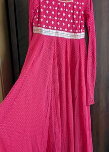 Vibrant Red Ethnic Gown