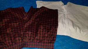 Comfy Plaid &amp; White Boxer Shorts Set 2