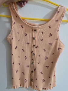 Ribbed Peach Top