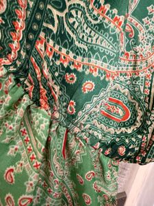 Bohemian Paisley Print Dress
