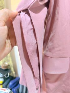 Embroidered Pink Blazer