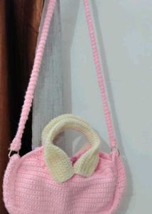 Crochet Collared Shirt Bag