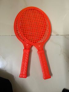 Orange Plastic Badminton Rackets