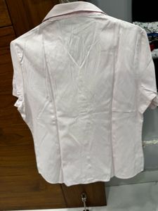 women's Pink Short Sleeve Shirt