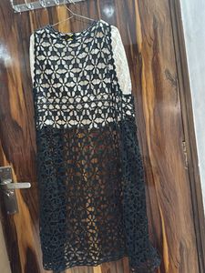 black shrug with white shorts