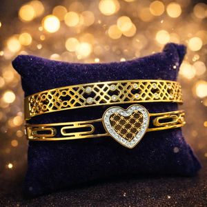 Anti Tarnish Gold-Tone Bangle &amp; Bracelet Set