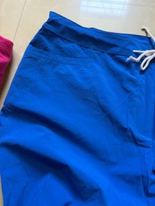 waist Blue Drawstring Wais