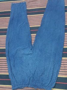 Stylish Blue Printed girls lower