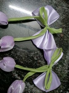 Cute Tulip Ribbon Hair Clips