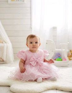 Adorable Pink Baby Dress with Bow